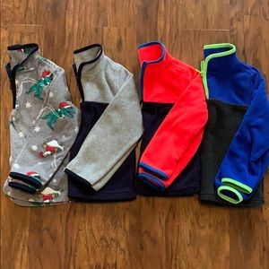 OskKosh fleece 1/4 zips